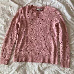 Ann Taylor Loft Pink Knit Sweater
